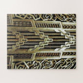 Metallic art nouveau design, , elegant, chic, legpuzzel (Horizontaal)