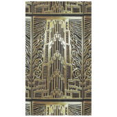 Metallic art nouveau design, , elegant, chic, tafelkleed (Voorkant)