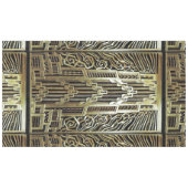 Metallic art nouveau design, , elegant, chic, tafelkleed (Voorkant (Horizontaal))