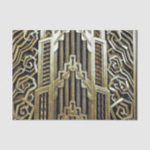 Metallic art nouveau design, , elegant, chic, tissuepapier (Voorkant)