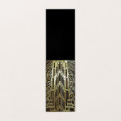 Metallic art nouveau design, , elegant, chic, visitekaartje (Buitenkant ongevouwen)