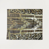 Metallic art nouveau design, , elegant, chic, wandkleed (Voorkant (horizontaal))