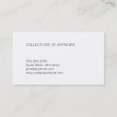 Metallic | artistiek visitekaartje (Achterkant)