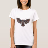 Metallic Artsy Owl T-Shirt (Voorkant)