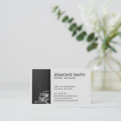 Metallic auto Silhouette - Mechanische automatisch Visitekaartje (Staand voorkant)