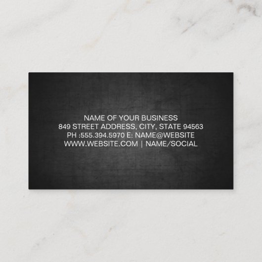 Metallic Auto Sportauto | Mechanische ingenieur Visitekaartje (Achterkant)