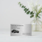 Metallic automobielmoderne Visitekaartjes (Staand voorkant)