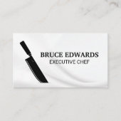Metallic Background Knife | Chef Visitekaartje (Voorkant)