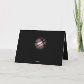 Metallic Baketball Black Hartelijk dank voor de co Bedankkaart (Achterkant)