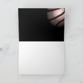 Metallic Baketball Black Hartelijk dank voor de co Bedankkaart (Binnen)