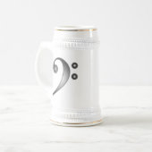 Metallic Bass Clef Bierpul (Voorkant links)