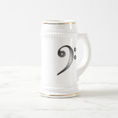 Metallic Bass Clef Bierpul (Voorkant rechts)