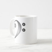 Metallic Bass Clef Koffiemok (Voorkant links)