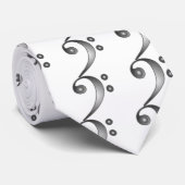Metallic Bass Clef Stropdas (Opgerold)