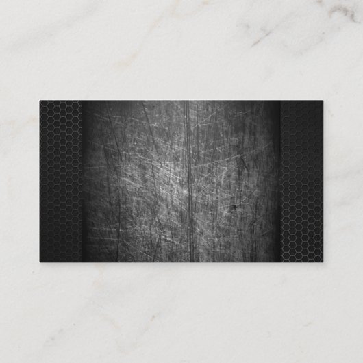 Metallic bekraste achtergrond visitekaartje (Achterkant)