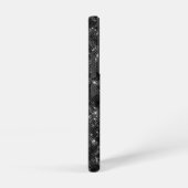 Metallic Black Glitter Personalized Samsung Galaxy Hoesje (Rechterkant)