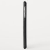 Metallic Black met zwarte Paisley Lace Case-Mate iPhone Case (Achterkant/links)