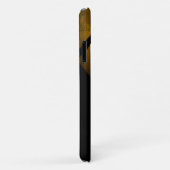 Metallic Black Oranje Basketball Ball Sports Case-Mate iPhone Case (Achterkant/rechts)