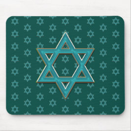 Metallic blau Ster van David Muismat