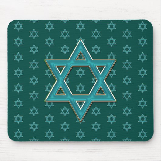 Metallic blau Ster van David Muismat (Voorkant)