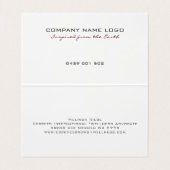 Metallic blauw-tint moderne achtergrond visitekaartje (Binnenkant ongevouwen)