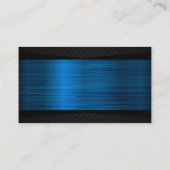 metallic blauw zwart | Ondernemend Visitekaartje (Achterkant)