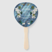 Metallic Blauwe Groen Peacocks op Emerald Green Si Handwaaier