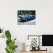 Metallic Blue Buick Skylark 1953 Poster (Thuiskantoor)