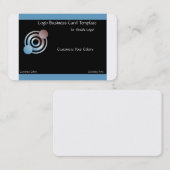 Metallic Blue Crop Circles Logo Visitekaartje (Voorkant / Achterkant)