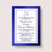 Metallic Blue Dove Heilige Communauteit of Bevesti Kaart