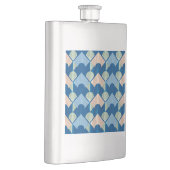 Metallic blue geometric diamond shapes flacon (Rechts)
