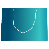 Metallic Blue Large Cadeautasje (Voorkant)