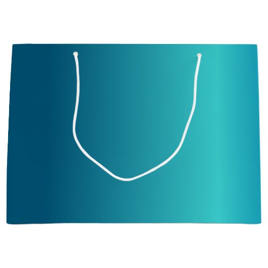 Metallic Blue Large Cadeautasje (Voorkant)