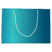 Metallic Blue Large Cadeautasje (Achterkant)