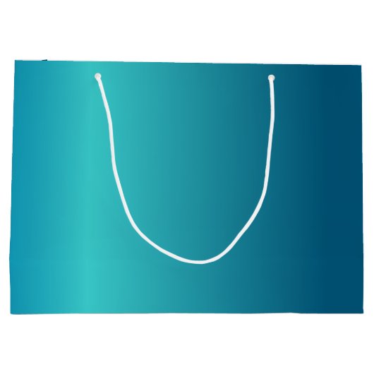 Metallic Blue Large Cadeautasje (Achterkant)