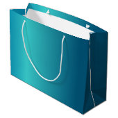 Metallic Blue Large Cadeautasje (Achterkant Gekanteld)