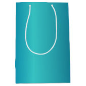 Metallic Blue Medium Cadeauzakje (Voorkant)