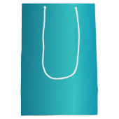 Metallic Blue Medium Cadeauzakje (Achterkant)