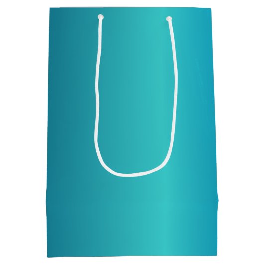 Metallic Blue Medium Cadeauzakje (Achterkant)