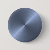 Metallic Blue Ronde Button 5,7 Cm (Voorkant)
