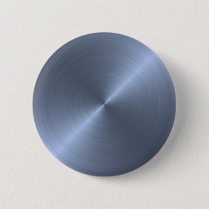 Metallic Blue Ronde Button 5,7 Cm