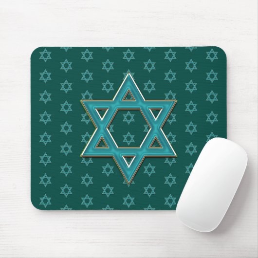 Metallic Blue Star van David Muismat (Met muis)