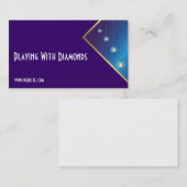 Metallic Blue Visitekaartjes (Voorkant / Achterkant)