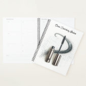 Metallic Bold Mascara Swoosh Planner (Display)