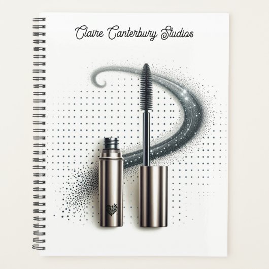 Metallic Bold Mascara Swoosh Planner (Voorkant)