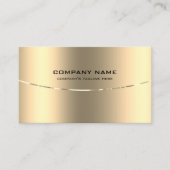 Metallic Bord Gold Design Roestvrij staal Look Visitekaartje (Voorkant)