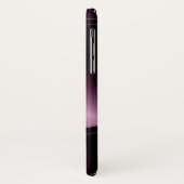 Metallic bordeauxrode geometrische achtergrond Case-Mate iPhone case (Achterkant/links)