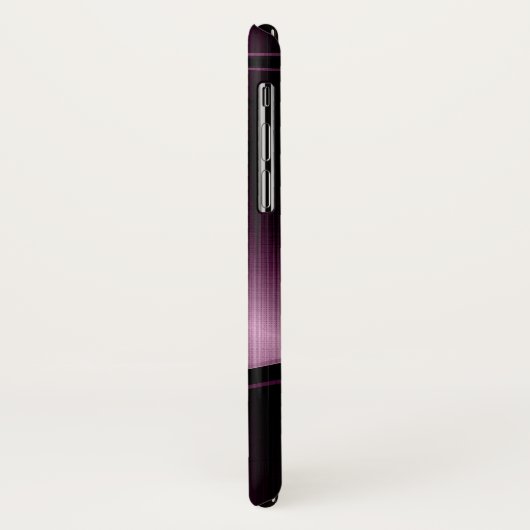 Metallic bordeauxrode geometrische achtergrond Case-Mate iPhone case (Achterkant/links)