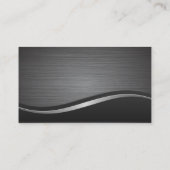 Metallic borstel- en golfachtergrond | Pictogram v Visitekaartje (Achterkant)