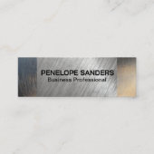 Metallic borstholte achtergrond mini visitekaartje (Voorkant)